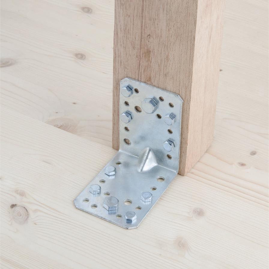 مجموعة براغي سداسية سوكي فولاذ مطلي بالزنك للخشب (10 × 80 ملم، DIN 571، عدد 10 قطع)
