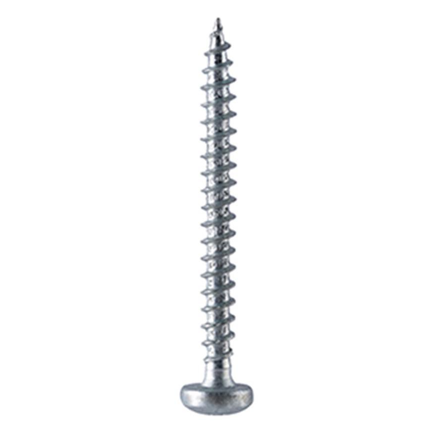 Suki Zinc-Plated Steel Chipboard Screw (4 x 40 mm, Pack of 50)