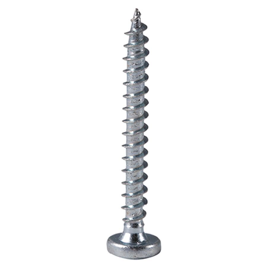 Suki Zinc-Plated Pan-Head Chipboard Screws (4 x 35 mm, Pack of 10)