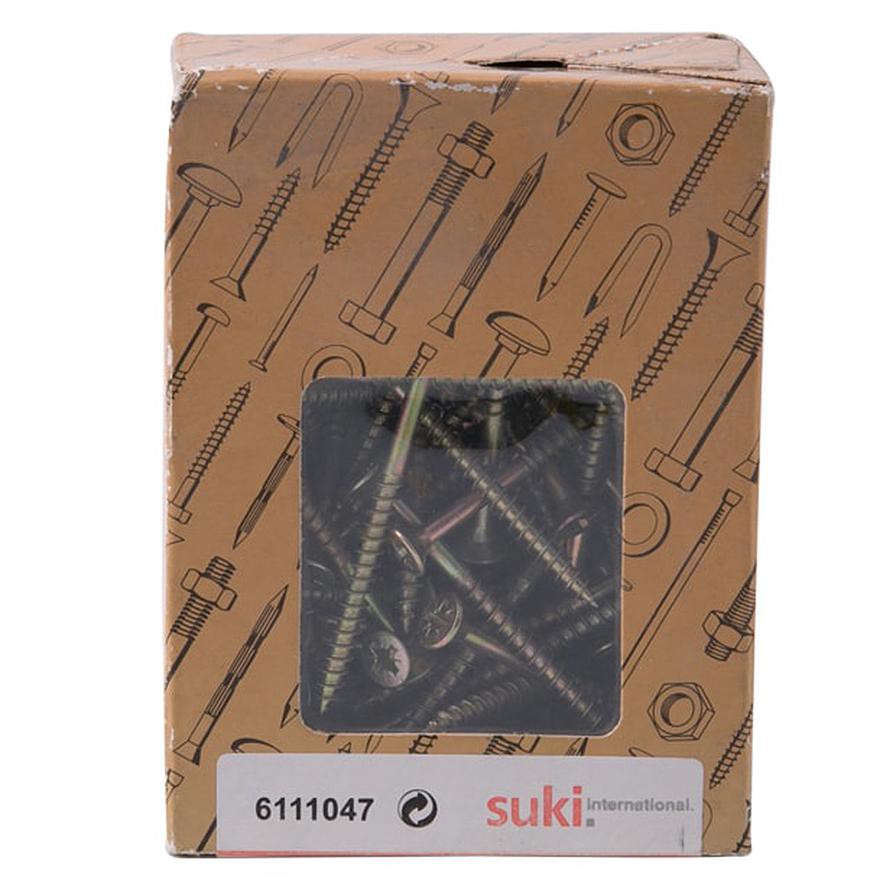 Suki Chipboard Screws (4.5 x 60 mm, Pack of 100)