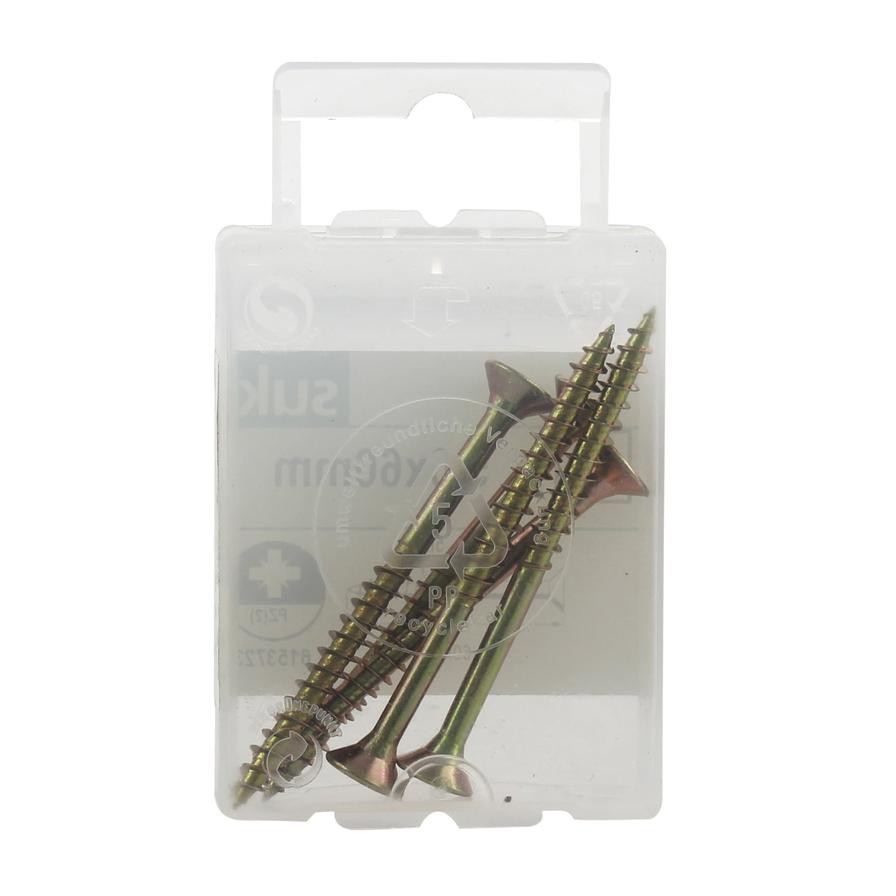 Suki Steel Chipboard Screw Pack (0.5 x 6 cm, 5 Pc.)