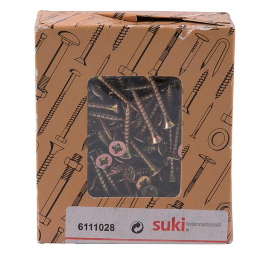 Suki Pozidriv Chipboard Screws (.4 x 2.5 cm, Pack of 300)