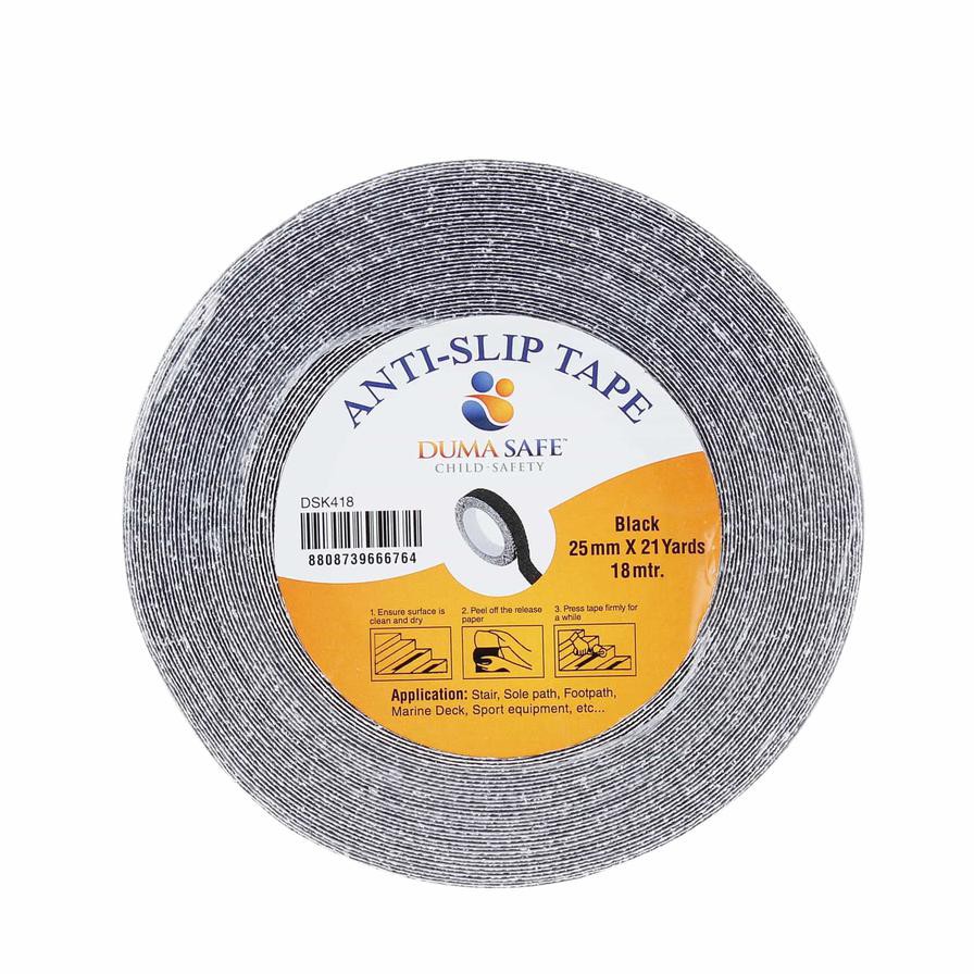 Duma Safe Anti-Slip Tape (Black, 2.5 cm x 18 m)