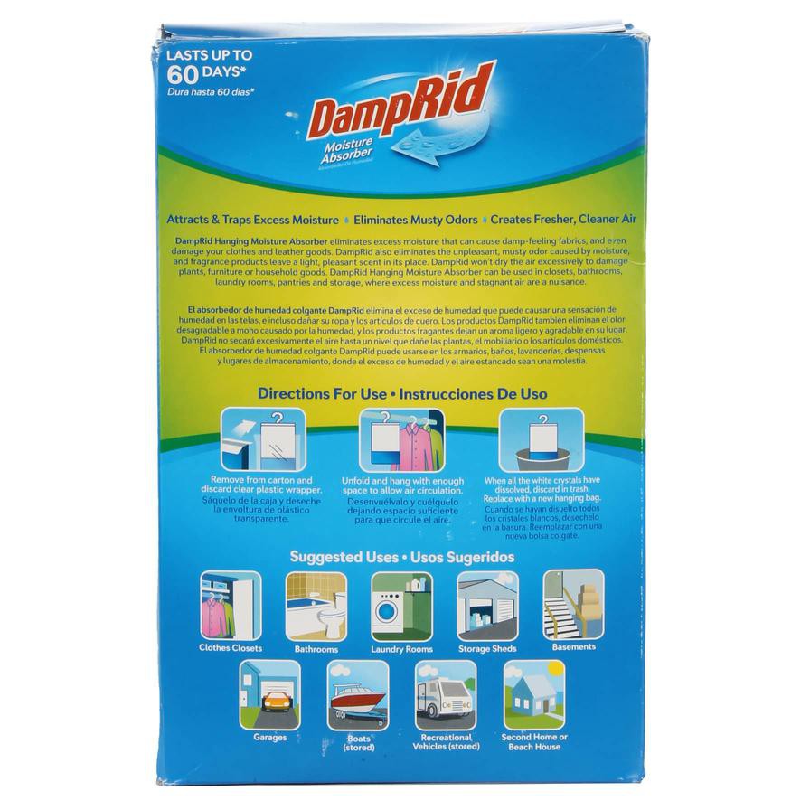 DampRid Hanging Moisture Absorber Pack, Fresh Scent (3 Pc.)