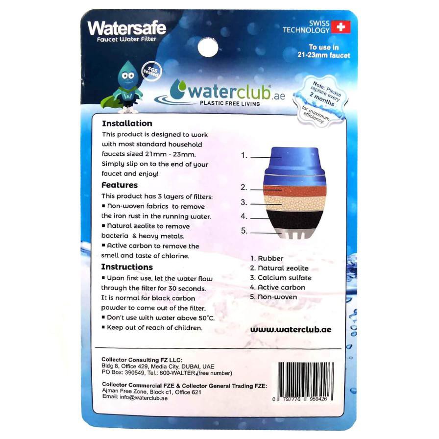 WaterClub Watersafe Faucet Filter (9.5 x 14 cm)