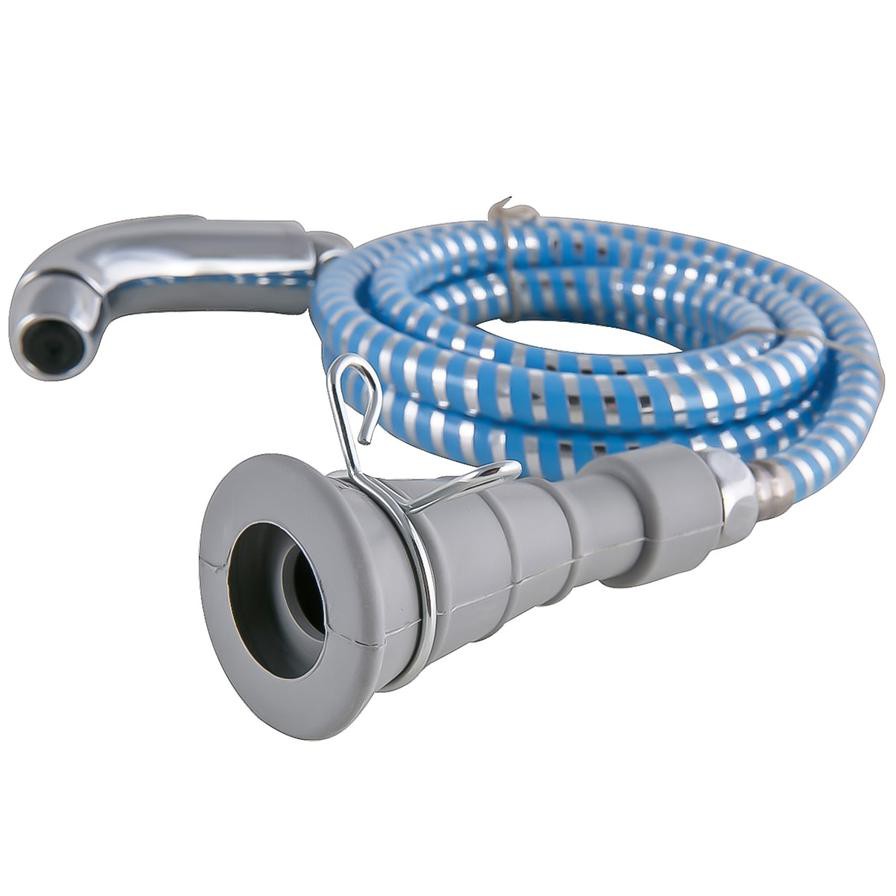 Traveller Chattaf Shattaf Travel Bidet Sprayer (120 cm, Silver/Blue)