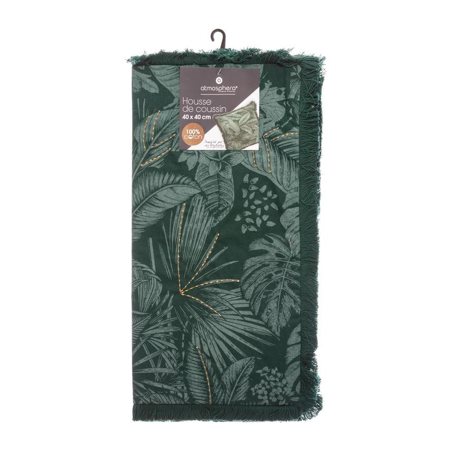 Atmosphera Cotton Jungle Cushion Cover (40 x 40 cm)