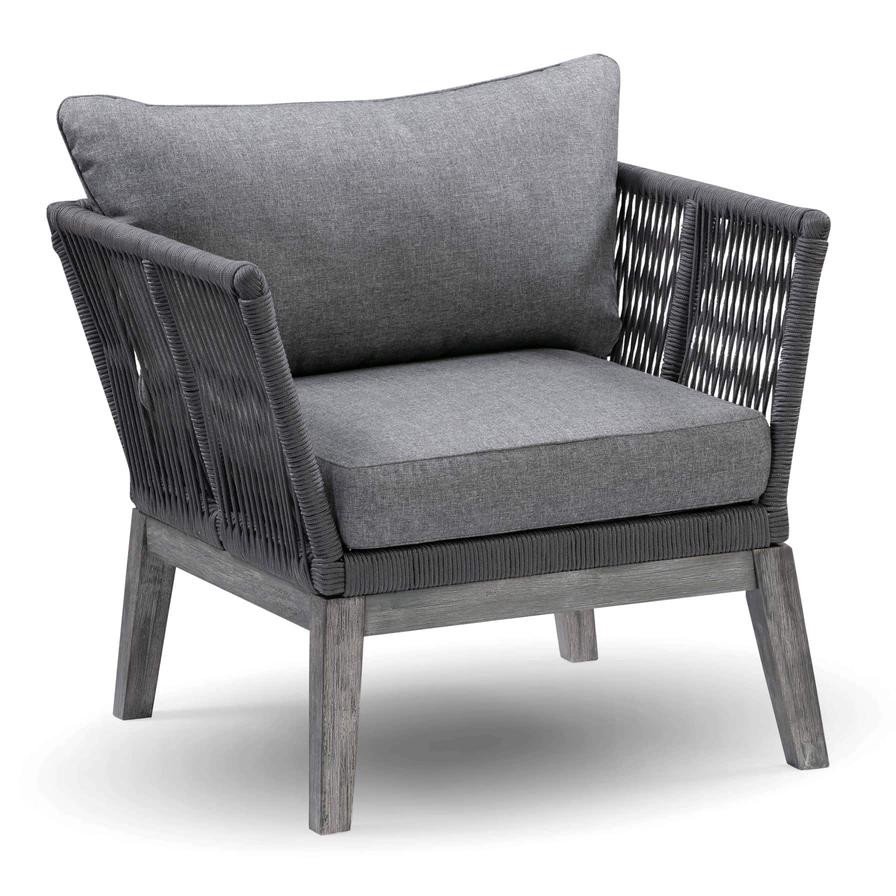 Lexington Acacia Wood & Rope Armchair W/Cushions Set Generic (76 x 75 x 67 cm, 2 Pc.)