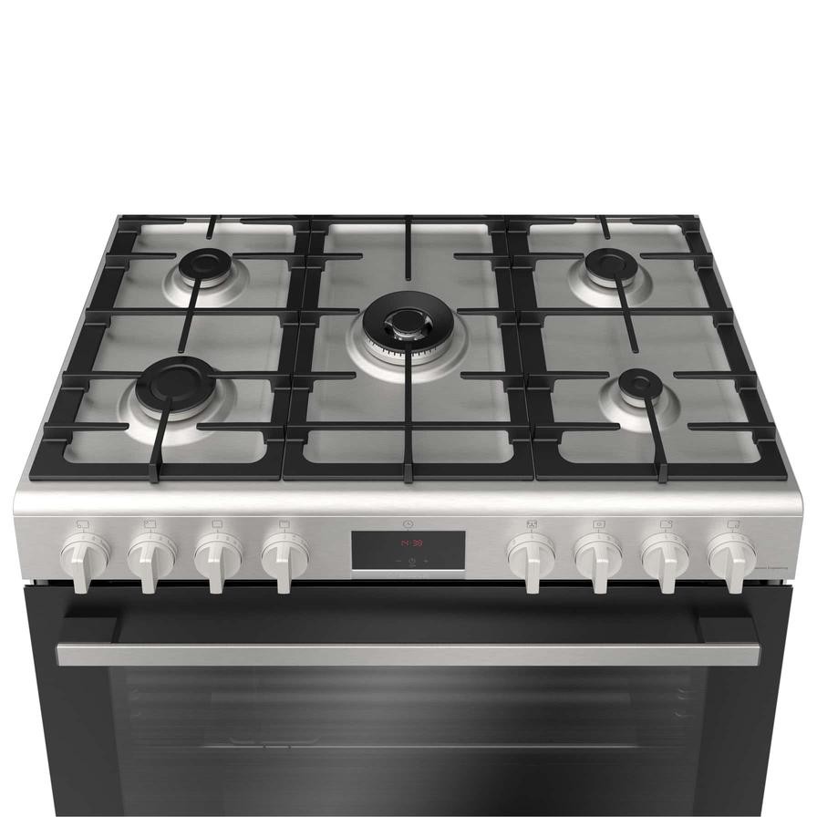 Bosch Freestanding 5-Burner Gas Cooker, HGW3ASQ50M (88.4 x 89.9 x 60.7 cm)