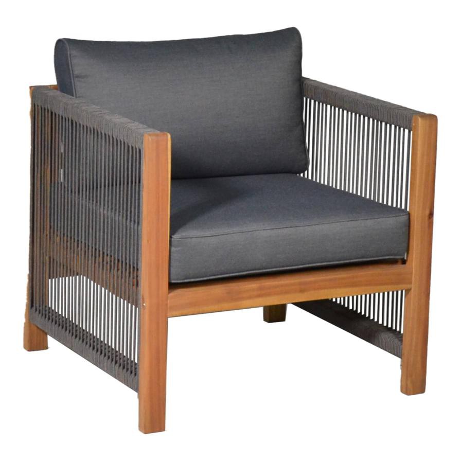 Monterrey Acacia Chair Set W/Cushions Generic (71 x 66 x 64/76 cm, 2 Pc.)