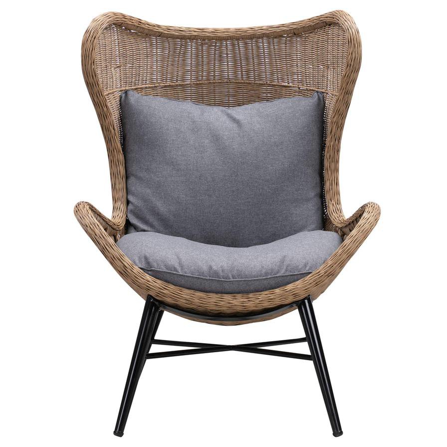 Cove Rattan Wing Back Egg Chair W/Cushion Generic, VS-MFC03 (84 x 80 x 114 cm)