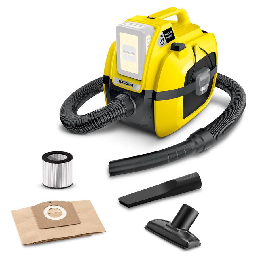 Karcher WD1 Compact Vacuum Cleaner + Battery + Charger