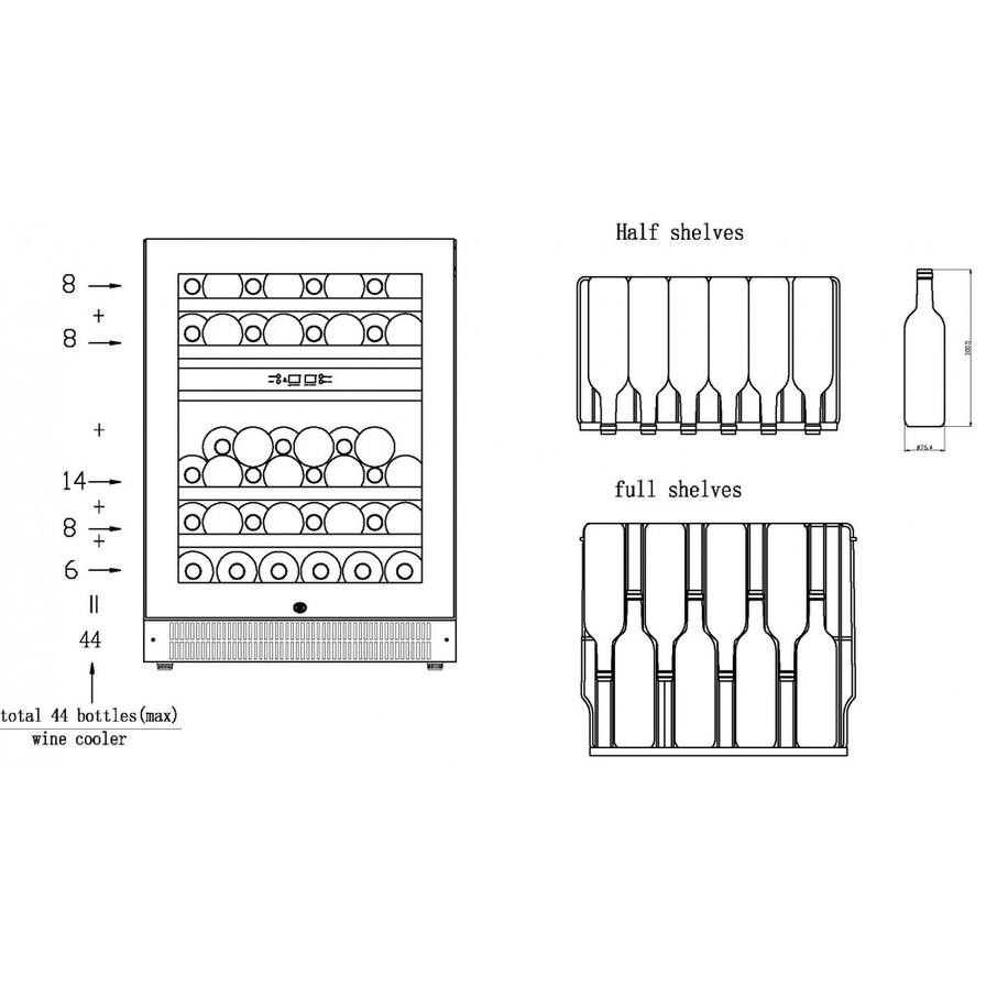 Vestfrost W32 Chiller (106 L, Black)