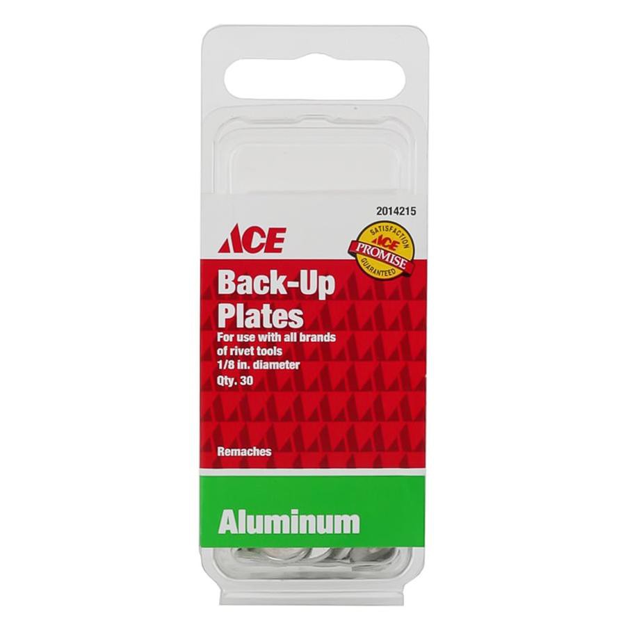 Ace Aluminium Rivet Backup Plates (3.2 mm, Pack of 30)