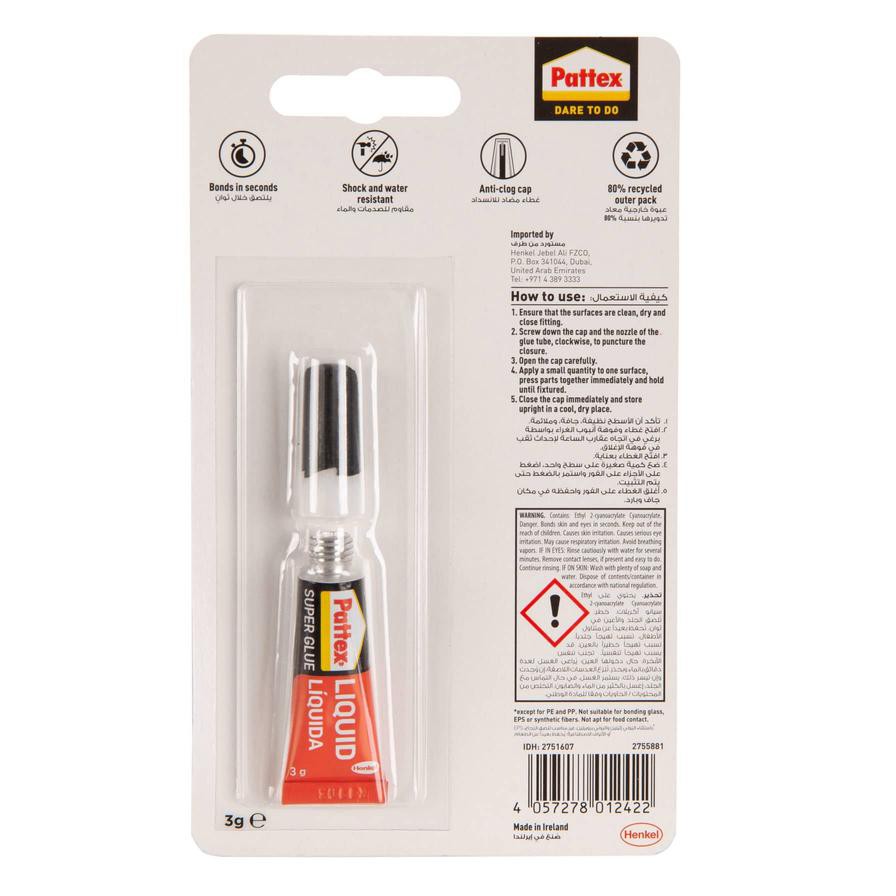 Pattex Super Glue Liquid Tube (3 g)