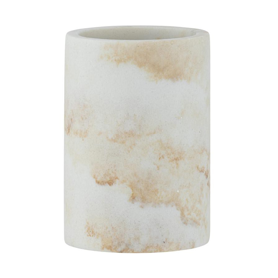 Wenko Odos Polyresin Marble Design Tumbler (8 x 8 x 10 cm)