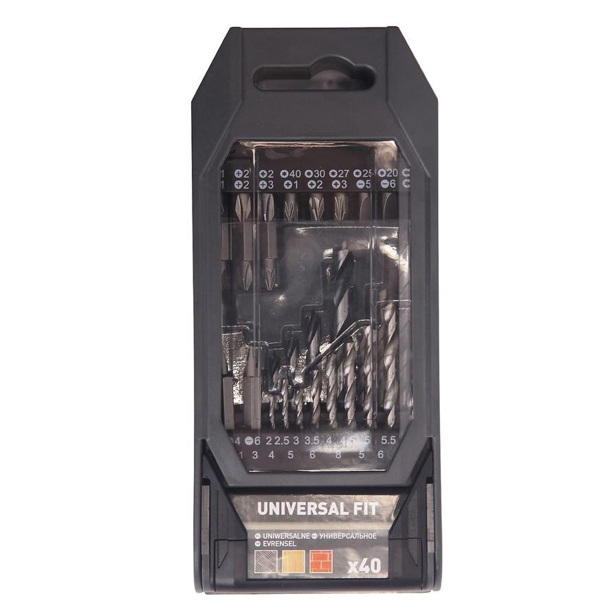 Universal Mixed Drill Bit Set (40 Pc.)