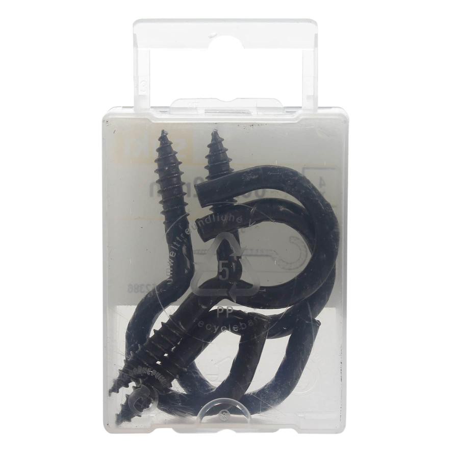 Suki Steel Hook Screw Pack (6 x 0.52 cm, 4 Pc.)