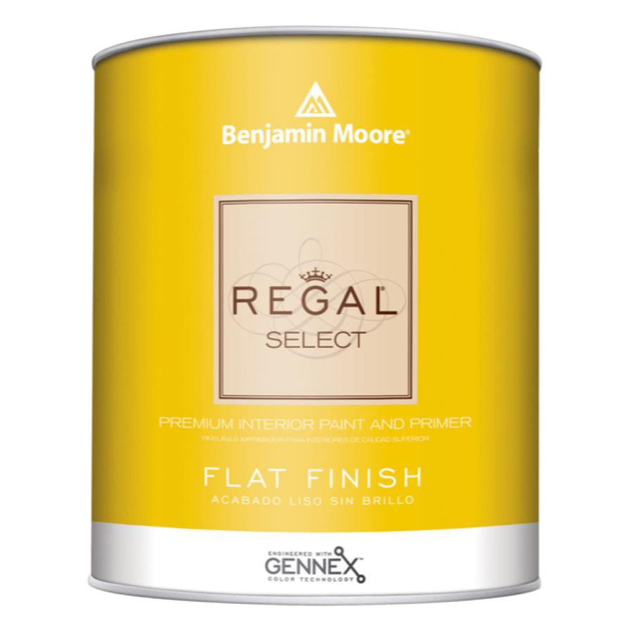 Benjamin Moore Regal Select Flat Interior Paint & Primer (3.7 L, Base 4)