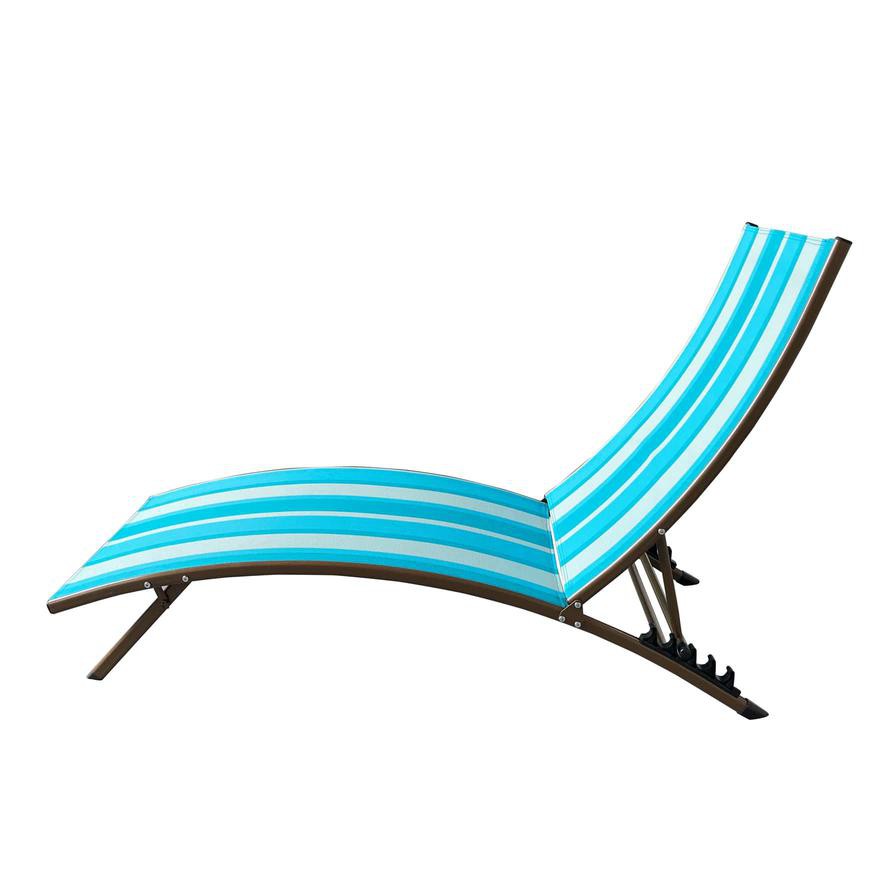 Domoco Folding Beach Chaise Lounge (170 x 54 x 98 cm)