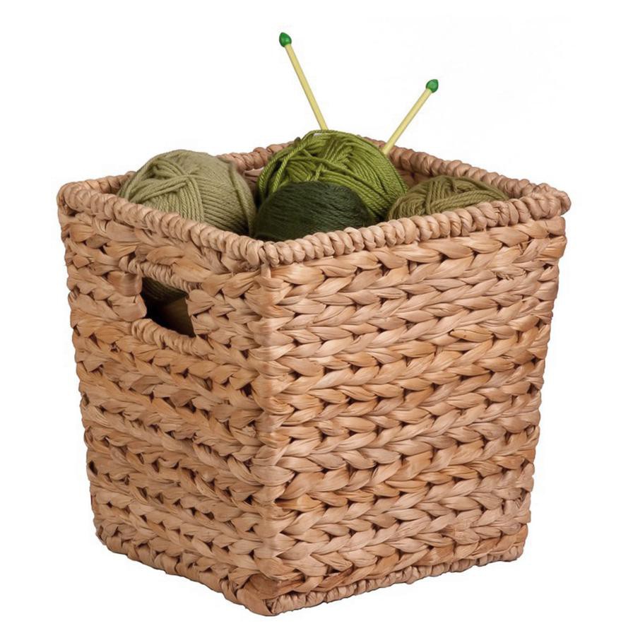 Honey-Can-Do Square Basket (27 x 27 cm, Brown)