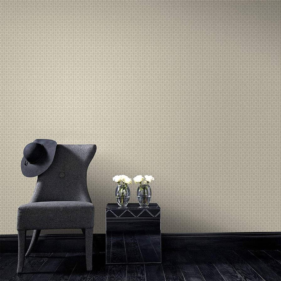 Graham & Brown Empress Vinyl Coated Optical Pale Wallpaper, 104118