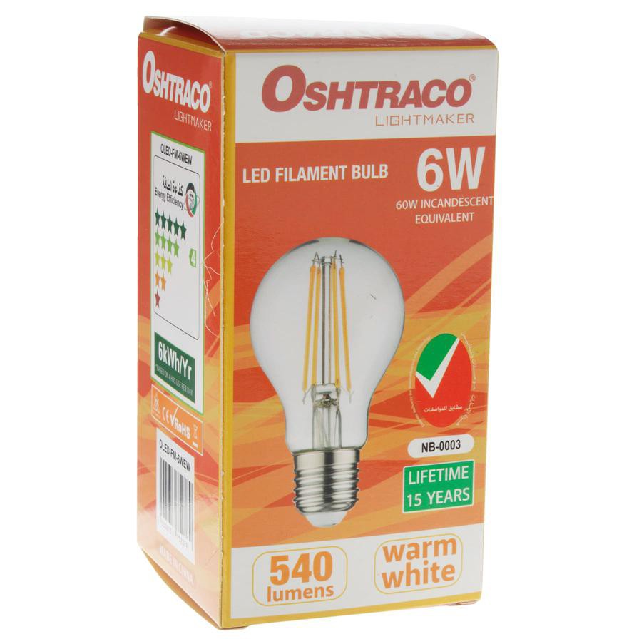 Oshtraco Lightmaker E 27 Filament LED Bulb (7 W, Warm White)