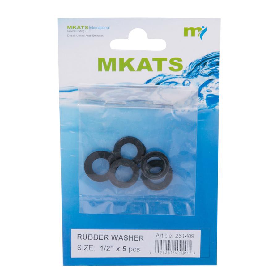 Mkats Rubber Washers (1.3 cm,Pack of 5)