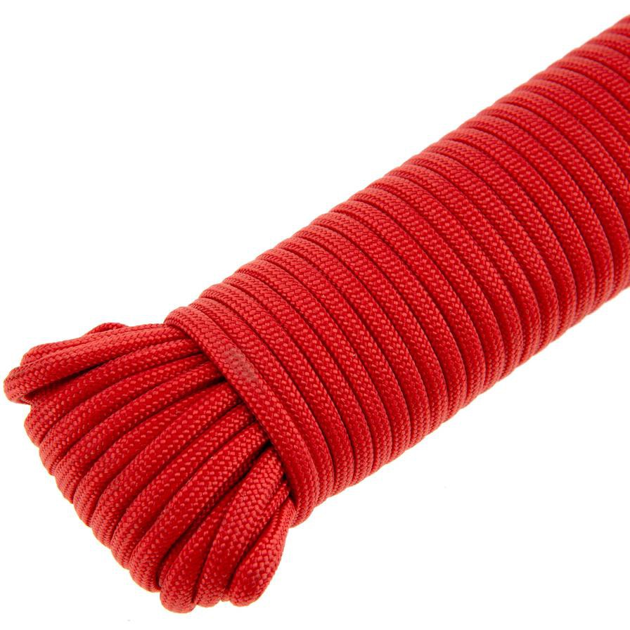 حبل نايلون سيكيور لاين 550 (15.2 متر × 3.9 ملم، أحمر، يباع بالمتر)