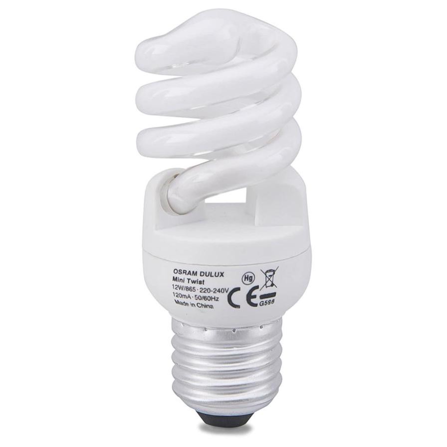 Osram Duluxstar Mini CFL Bulb Pack (12 W, Cool White, 3 Pc.)