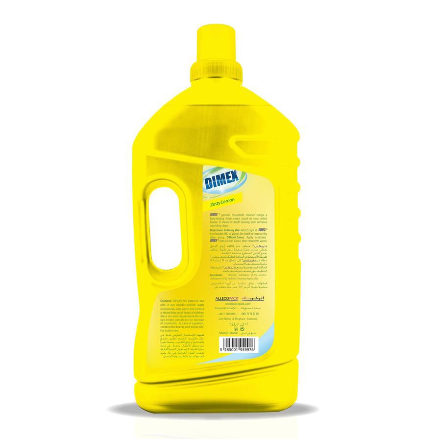 Dimex General Household Liquid Cleaner, Zesty Lemon (1200 ml)