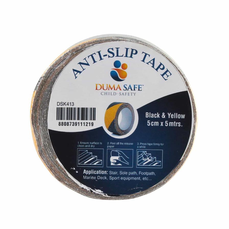 Duma Safe Anti-slip Tape (Black & Yellow, 5 cm x 5 m)