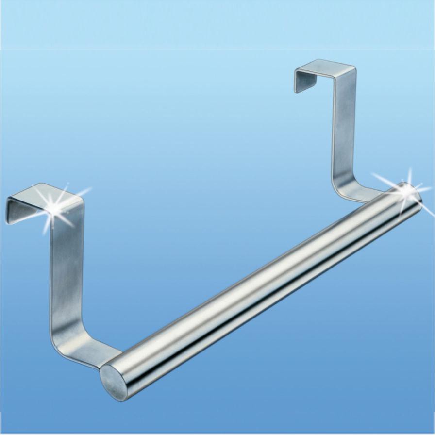 Wenko Stainless Steel Overdoor Twin Towel Rail (23.5 x 11 x 9 cm)