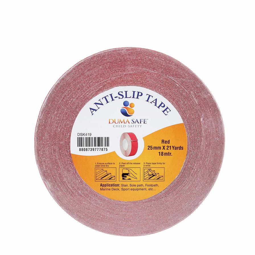 Duma Safe Anti-Slip Tape (Red, 2.5 cm x 18 m)