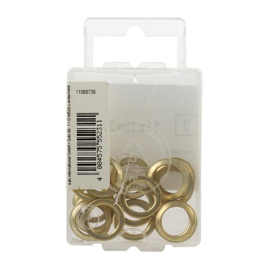 Suki Steel Hinge Rings Pack (1.1 x 1.6 x 0.2 cm, 18 Pc.)