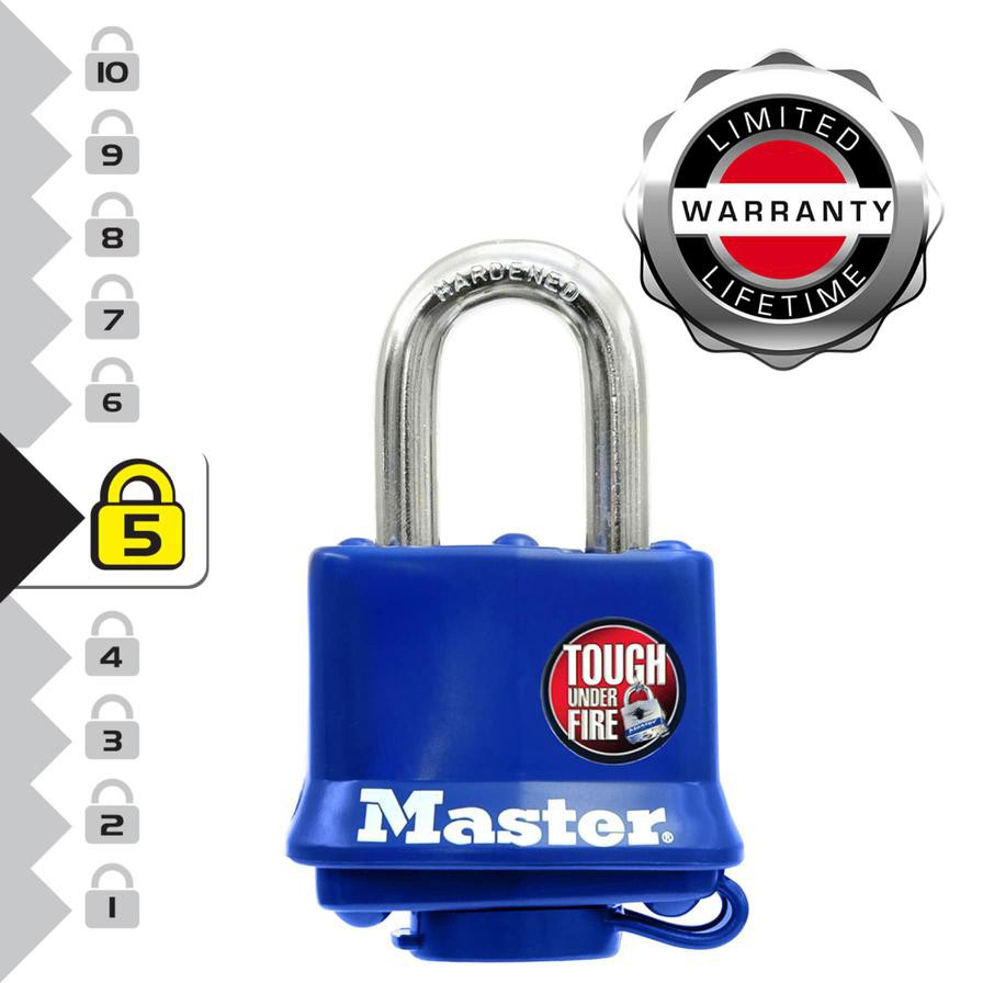 Master Lock Laminated Steel Padlock W/Keys (4.9 x 3 x 1.2 cm)