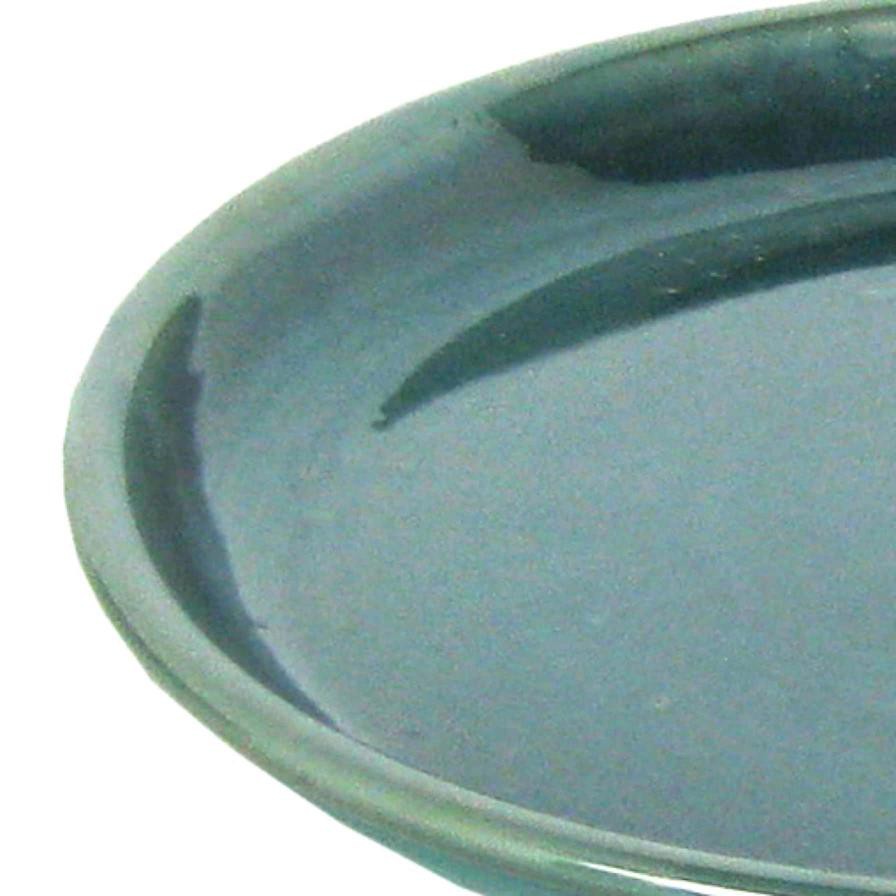 Glazed Terracotta Plant Saucer Celadon Generic (23 x 23 x 3 cm, Medium)