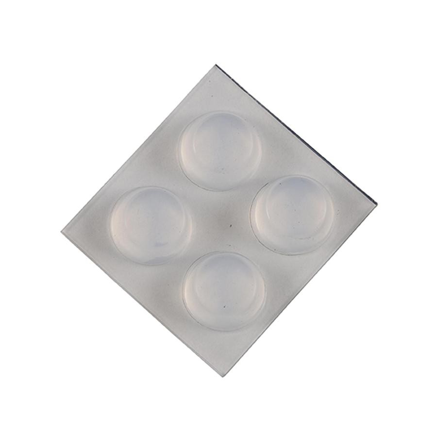 Hettich Round Stop Buffers (13 x 6 mm, Transparent, Pack of 12)