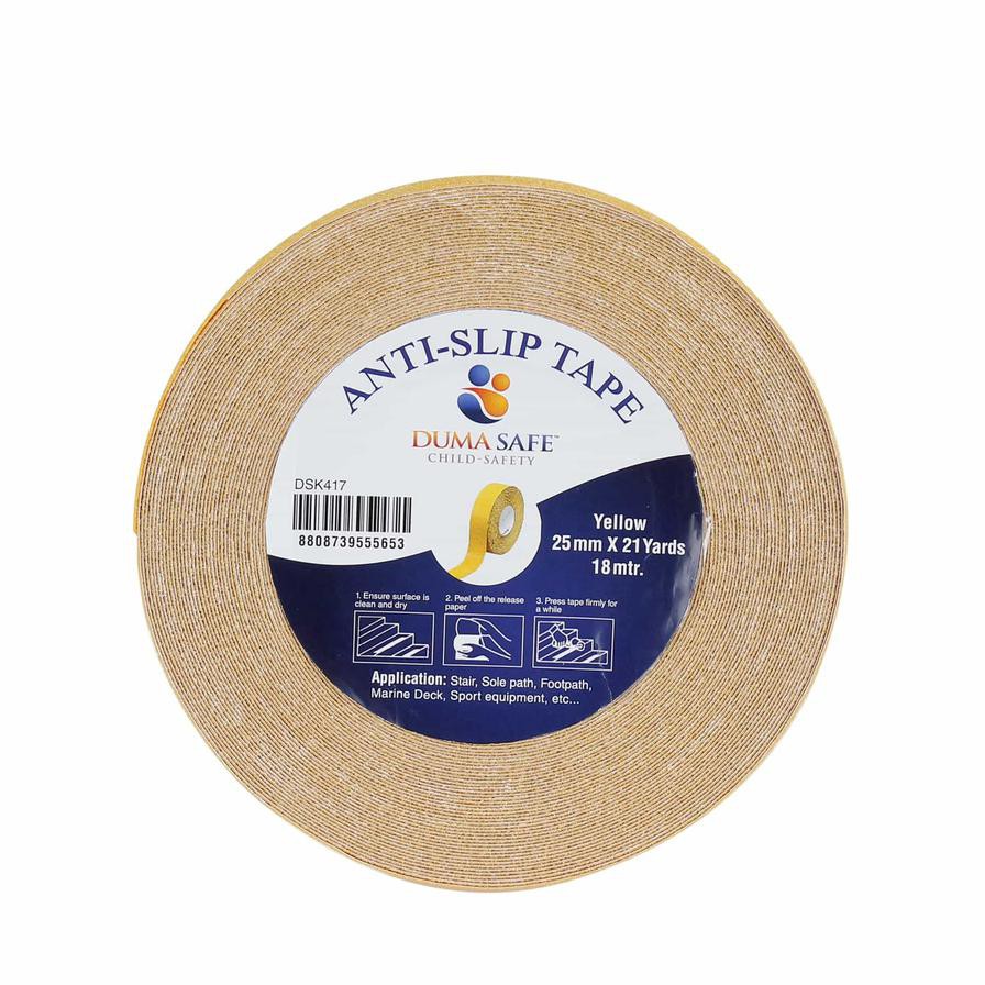 Duma Safe Anti-Slip Tape (Yellow, 2.5 cm x 18 m)