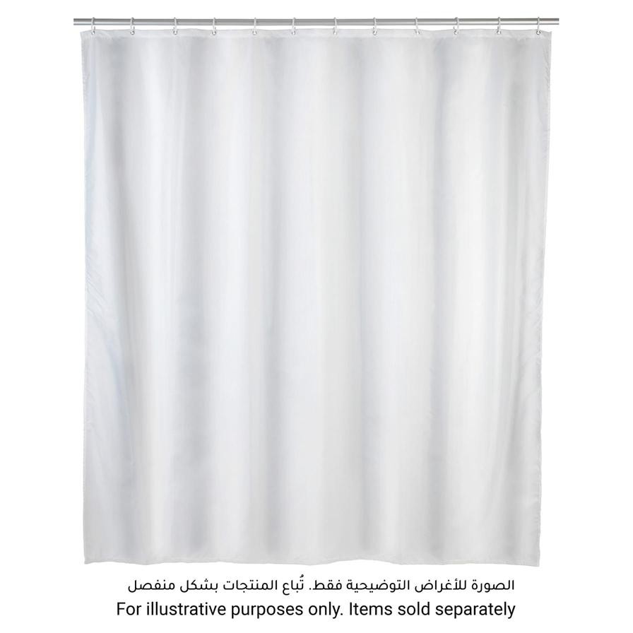 Wenko Polyester Shower Curtain W/8 Shower Curtain Rings