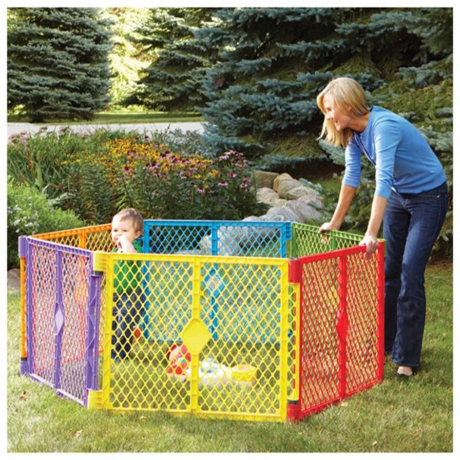 North States Superyard Colorplay Enclosure (66 cm x 18.5 sq ft, Multicolored)