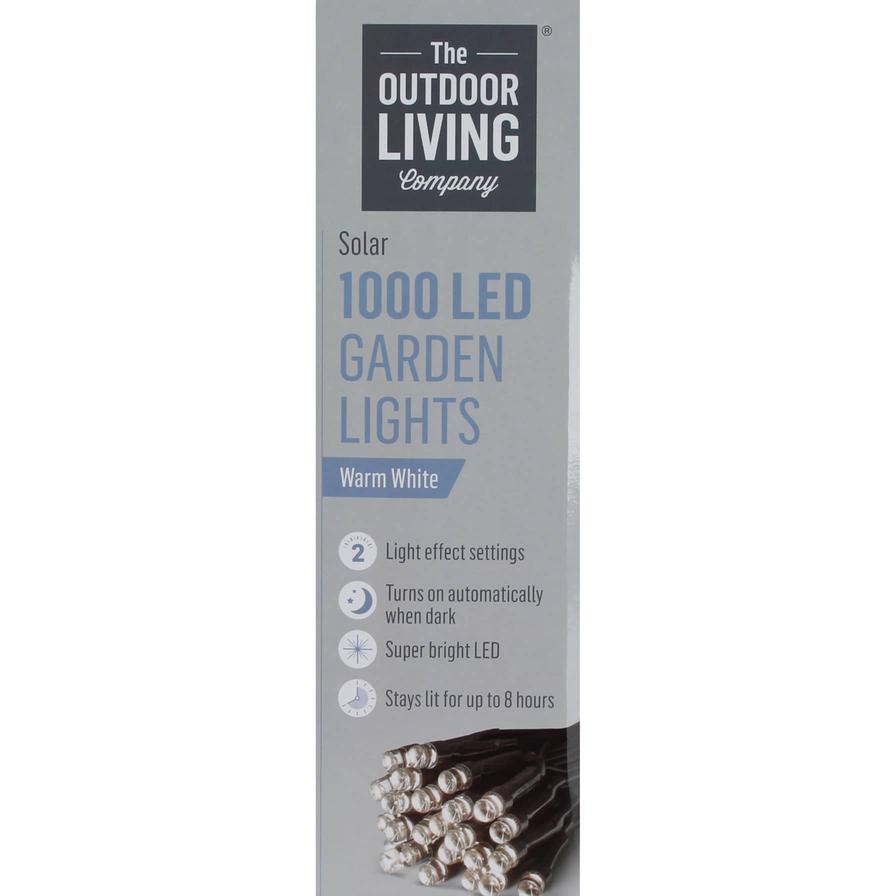 The Outdoor Living Company Solar 1000 LED Garden Lights (Warm White)