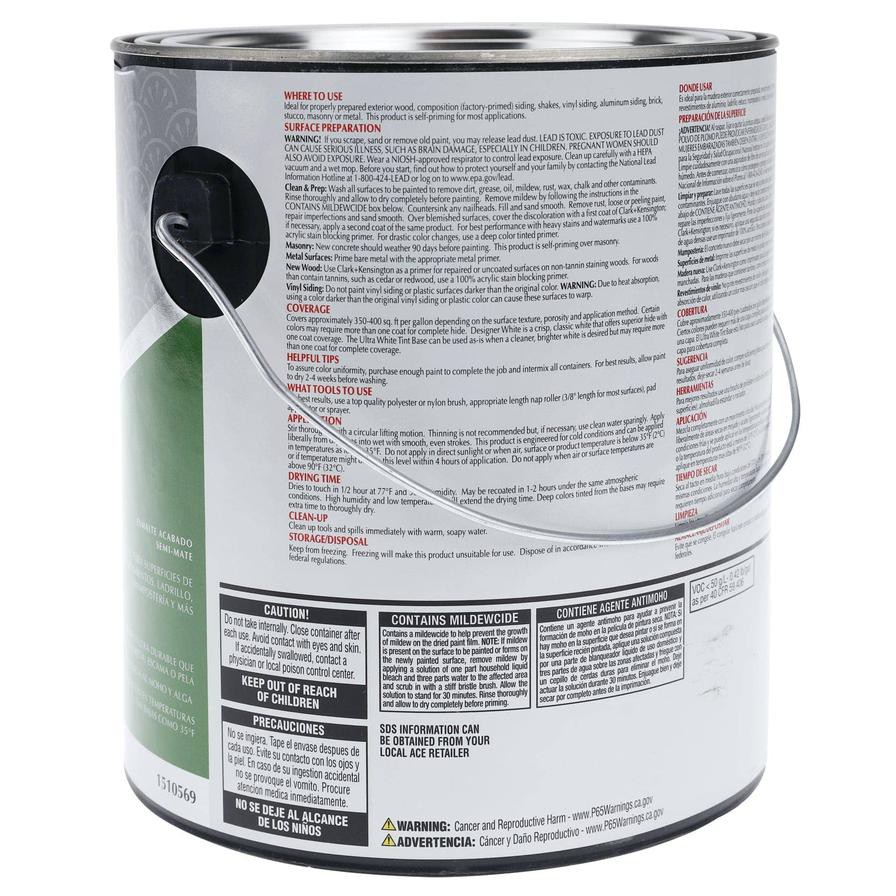 Clark+Kensington Satin Paint + Primer in One (3.78 L, Tint Base)