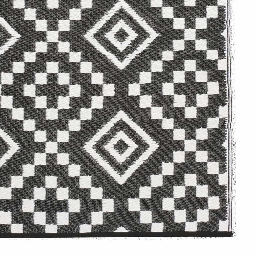 Plastic Geometric Outdoor Rug (90 x 150 cm)