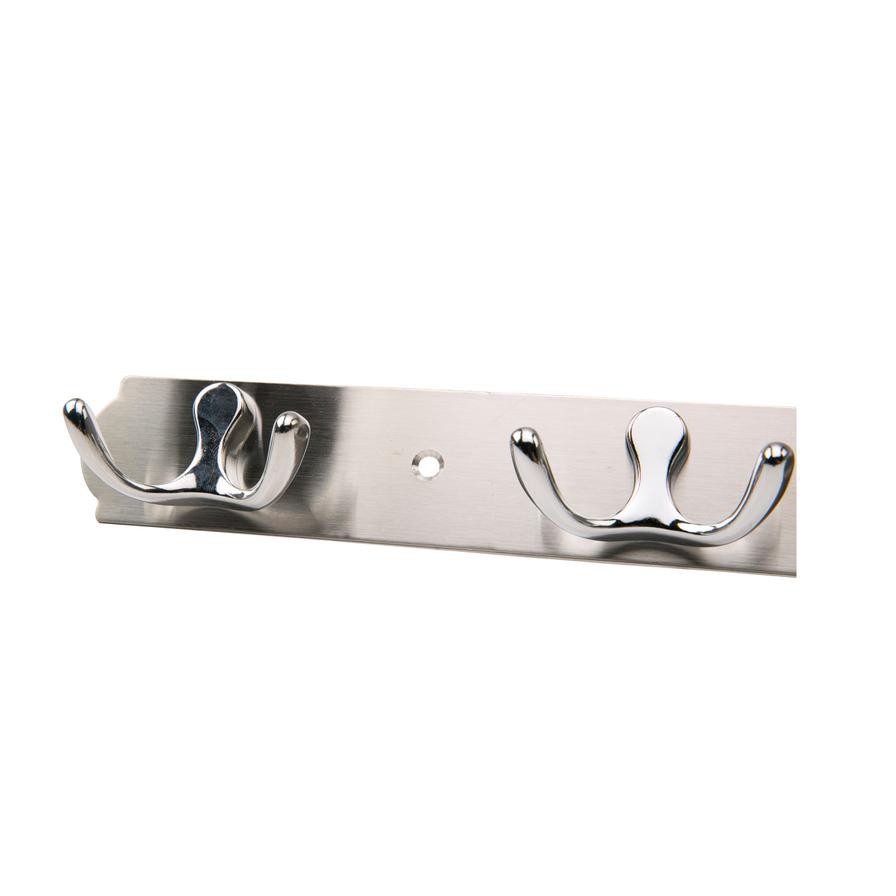 Hettich Chrome Plated 4-Hook Rack (Silver)