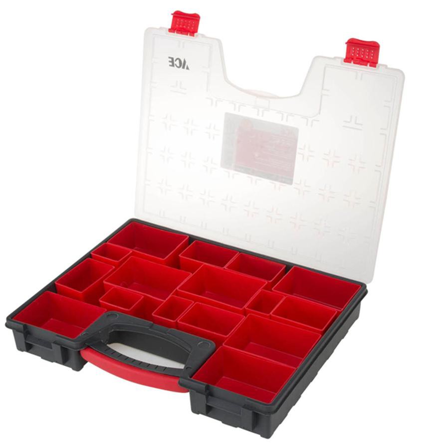 Ace Parts Organizer (42 x 33 x 11 cm, Red)