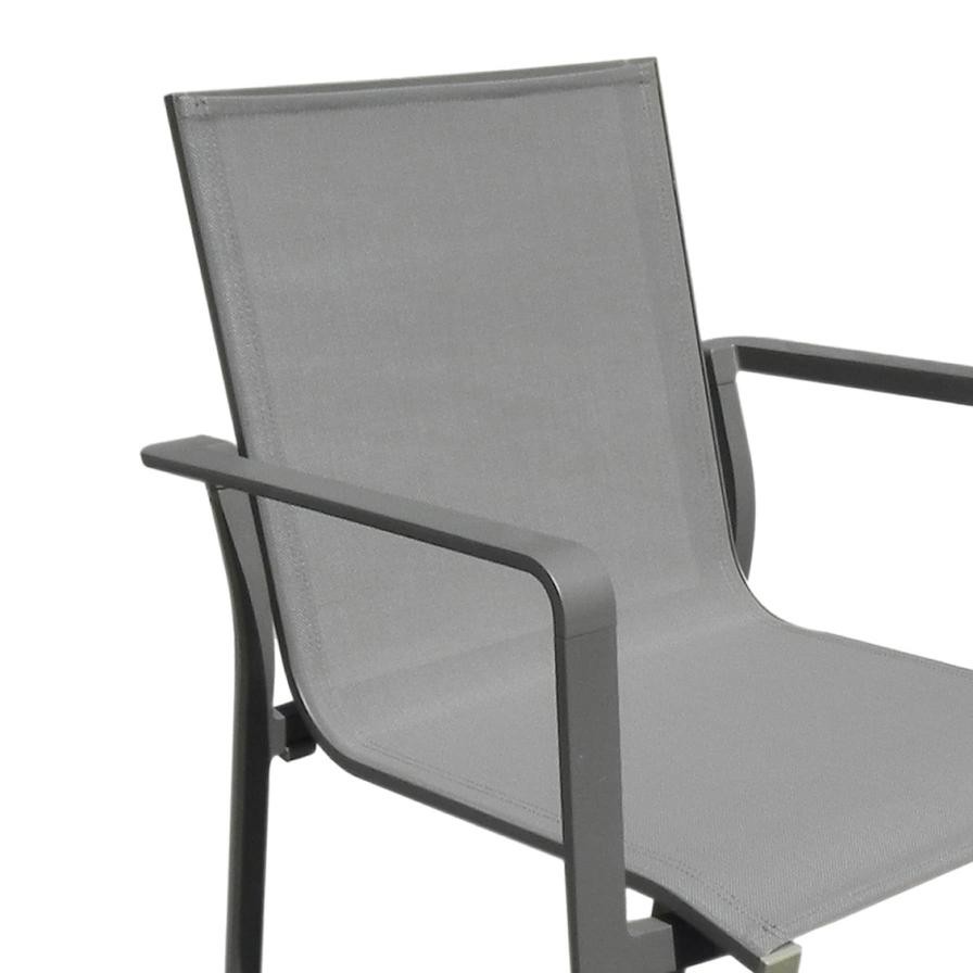 كرسي عالي بمساند ذراعين ألمنيوم راينبو (60 × 58 × 110 سم)