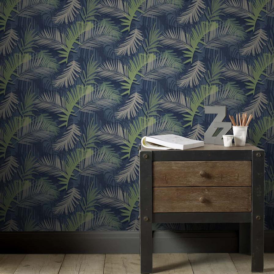 Graham & Brown Vermeil Vinyl Coated Jungle Glam Wallpaper, 104264