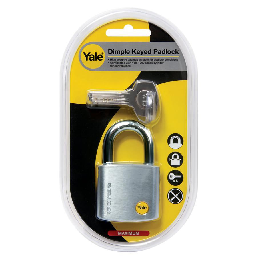 Yale Dimple Keyed Padlock (5 cm)