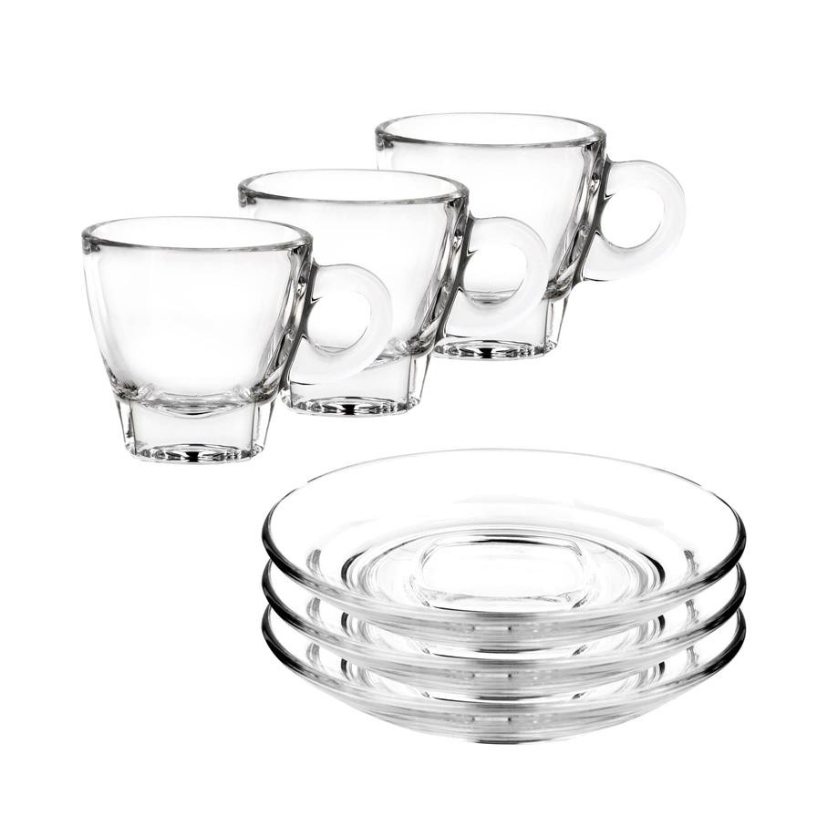 Ocean Caffe Espresso Cup & Saucer Set (6 Pc.)